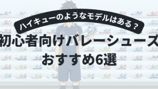 バレーボールシューズ｜ハイキュー選手が履いているようなモデルはある？初心者向けおすすめ5選
